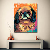 Malen nach Zahlen Illustration Cavachon Hund